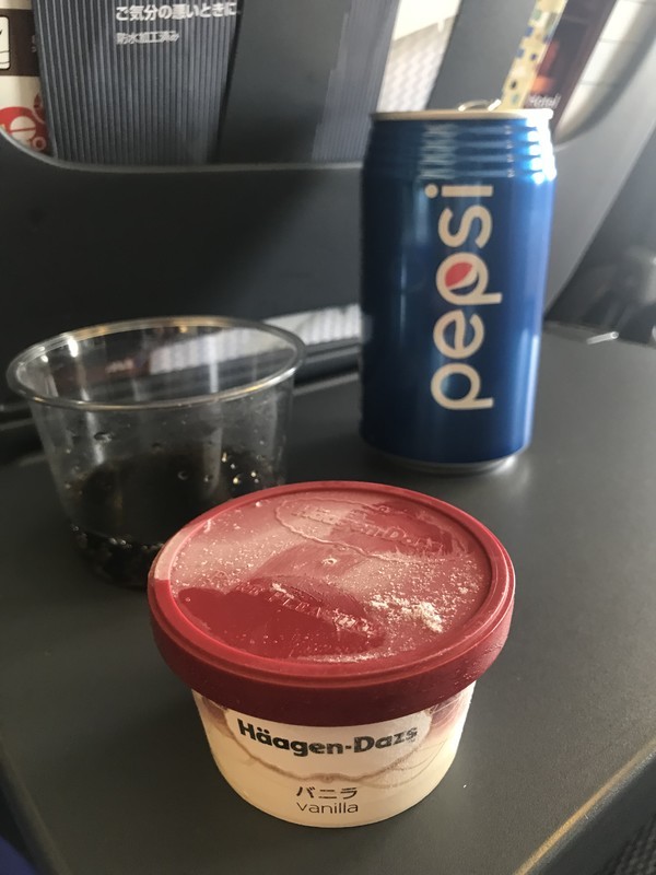 全日空ANAのNH875での機内食