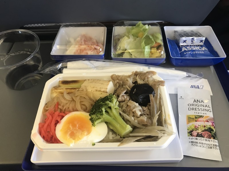 全日空ANAのNH875での機内食