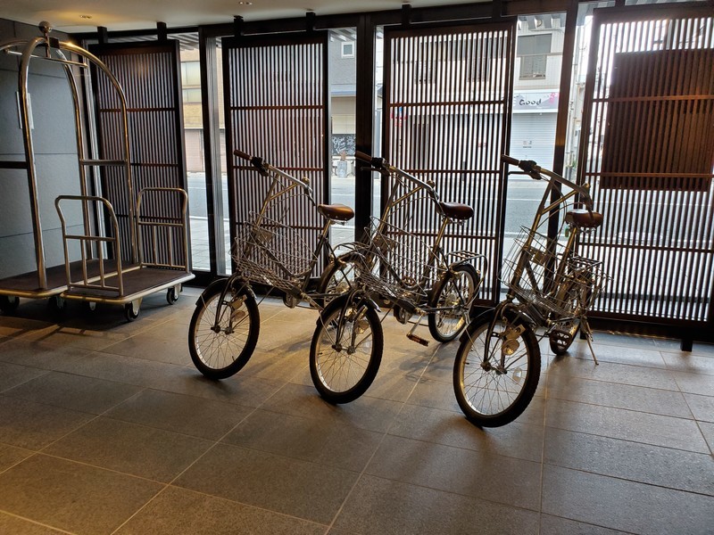 京都悠洛ホテルＭギャラリー自転車レンタル
