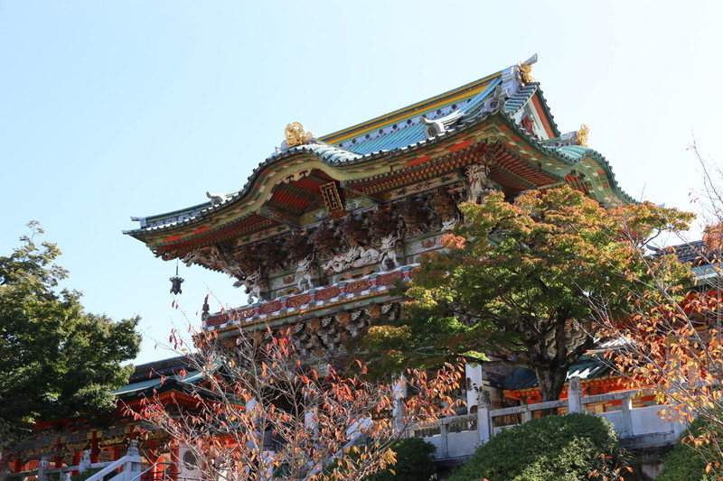 耕三寺の敷地内の様子