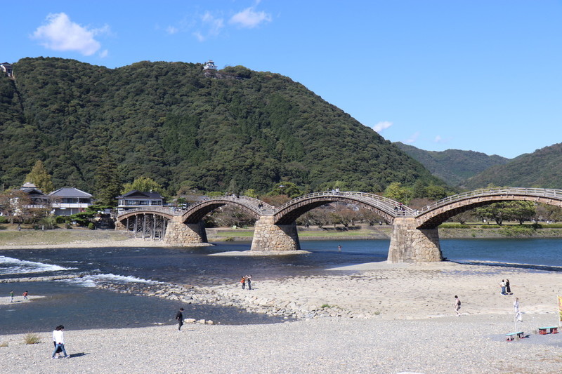 山口県岩国市「錦帯橋」一風変わった橋