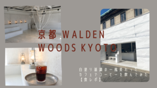 京都府 Walden Woods Kyoto 店の真ん中に木があるおしゃれな白塗りカフェでコーヒーを飲んでみた【食レポ】