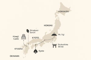 日本全国の世界遺産地図