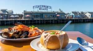 フィッシャーマンズワーフとアシカ