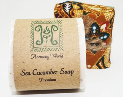 カラフルなパッケージのなまこ石鹸