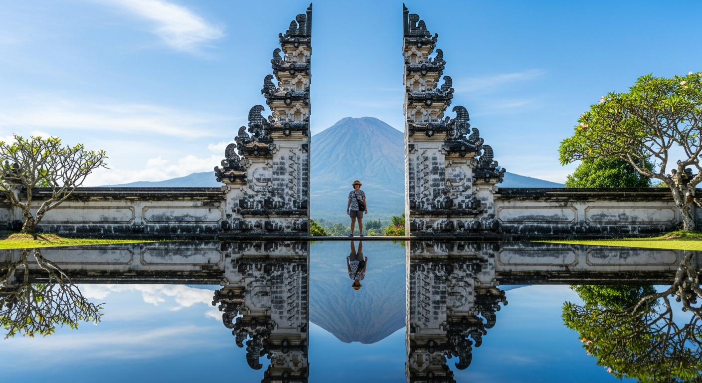 バリ島旅行のまとめイラスト