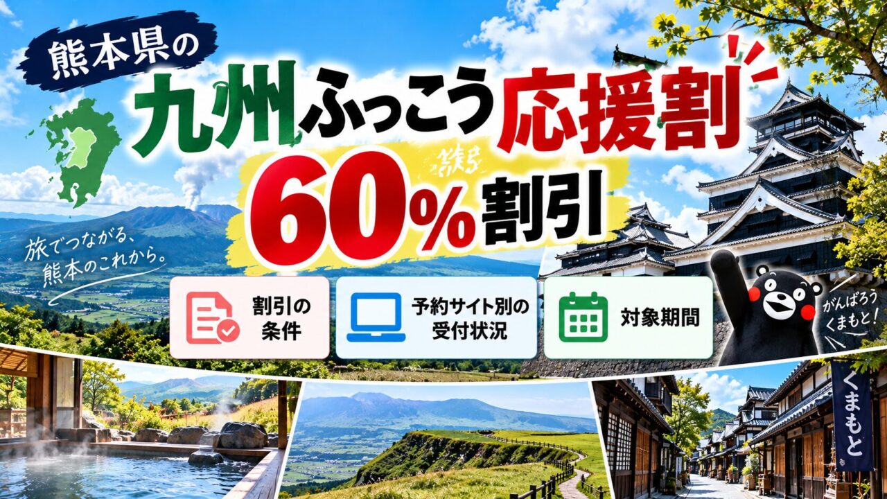 Kumamoto Kyushu recovery travel discount guide