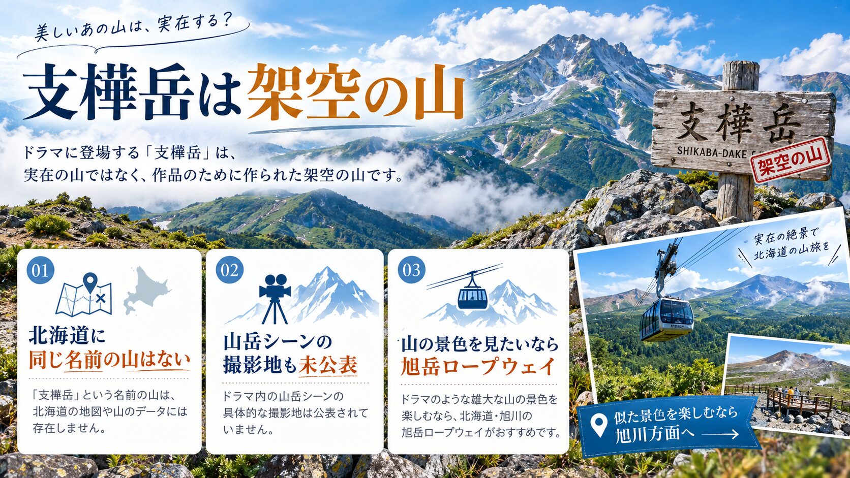 「支樺岳」は実在しない架空の山