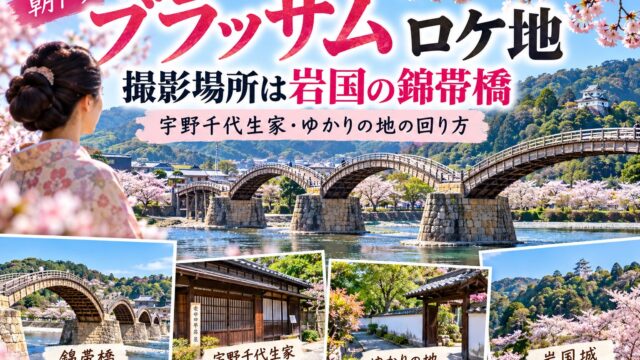 【ブラッサム ロケ地】朝ドラの撮影場所は岩国の錦帯橋｜宇野千代生家・ゆかりの地の回り方