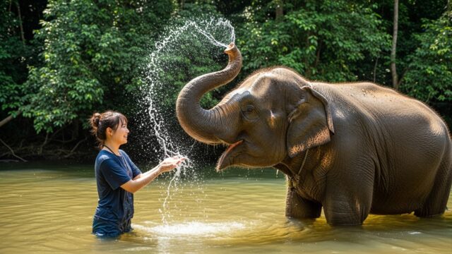 Ethical elephant sanctuary visits in Bangkok
