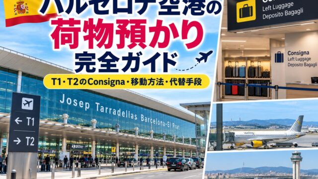 Barcelona Airport luggage storage guide