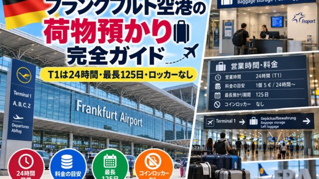 Frankfurt Airport luggage storage guide