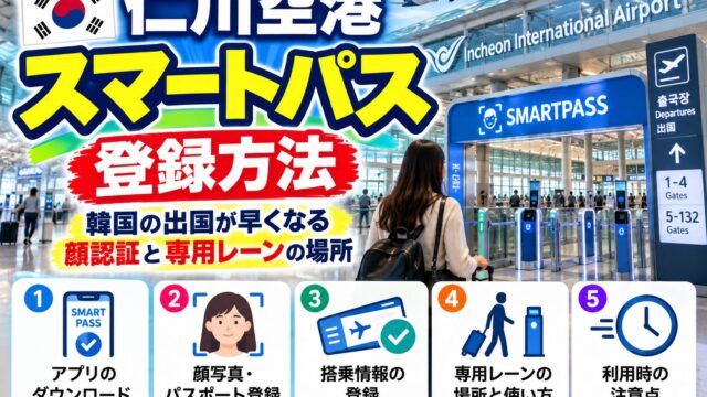 Incheon Airport SmartPass registration guide