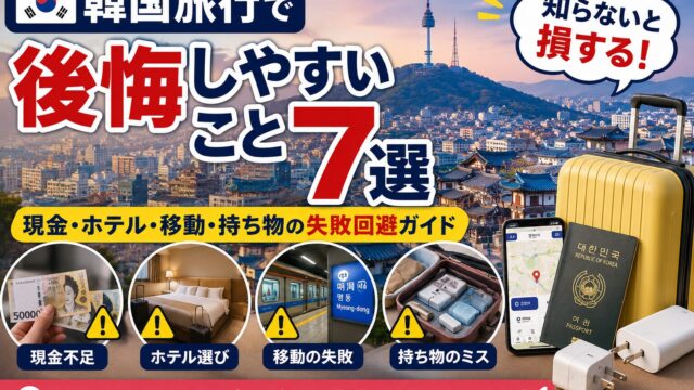 Practical tips for a trip to Korea