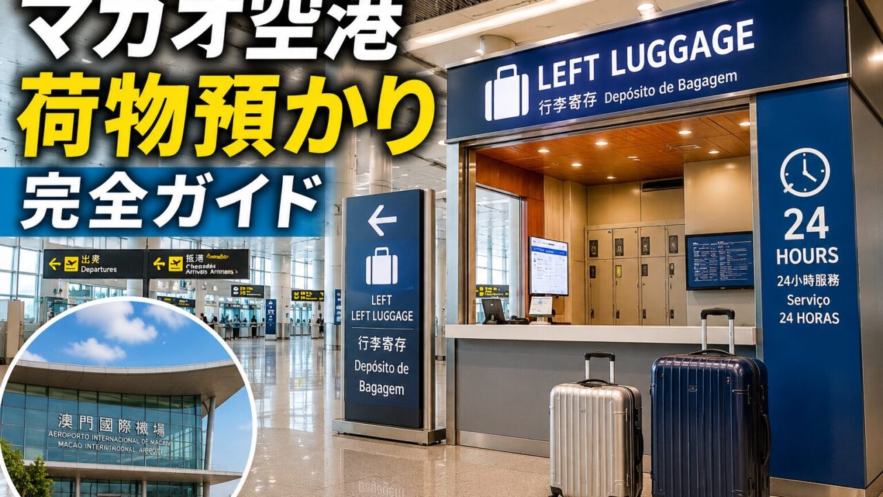Macau Airport luggage storage guide