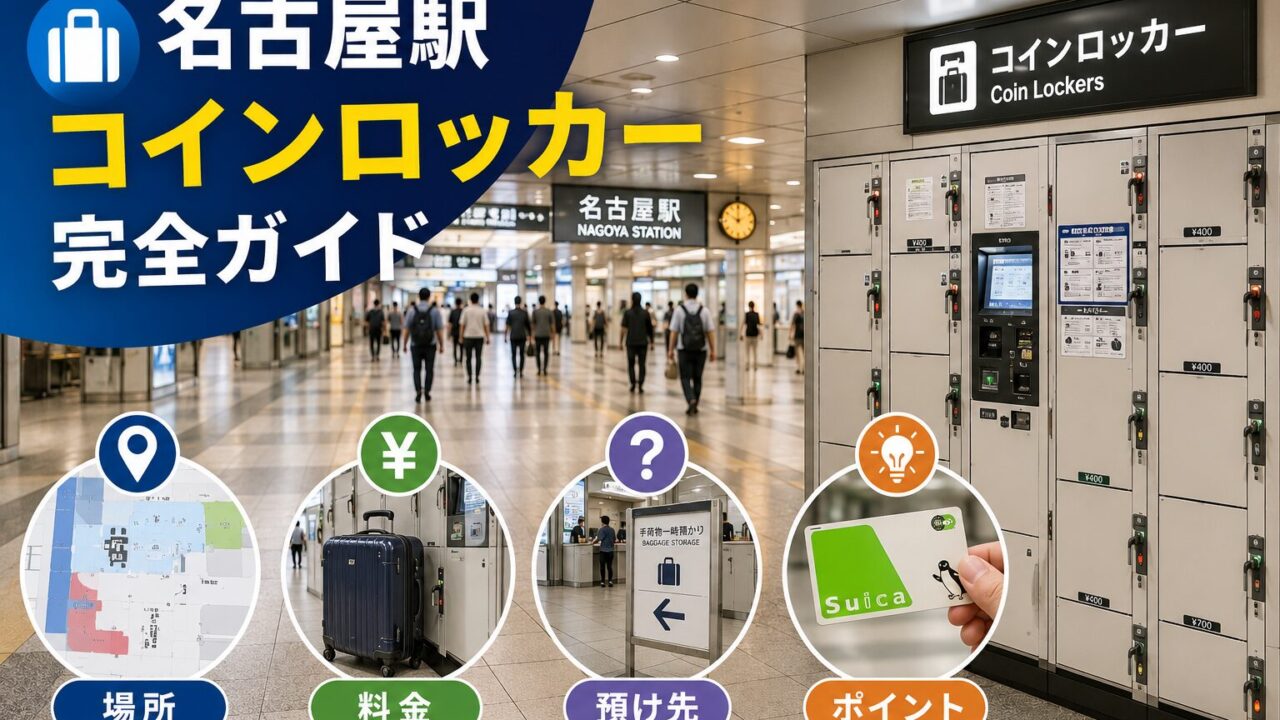 Nagoya Station coin lockers and luggage storage