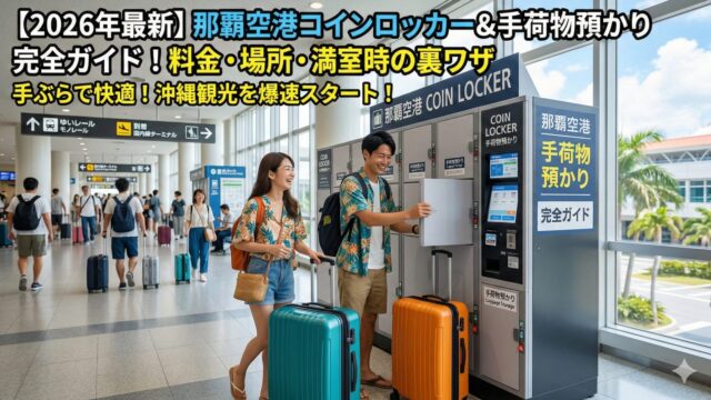 Naha Airport coin lockers and luggage storage