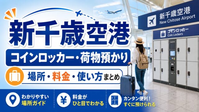 New Chitose Airport luggage storage guide