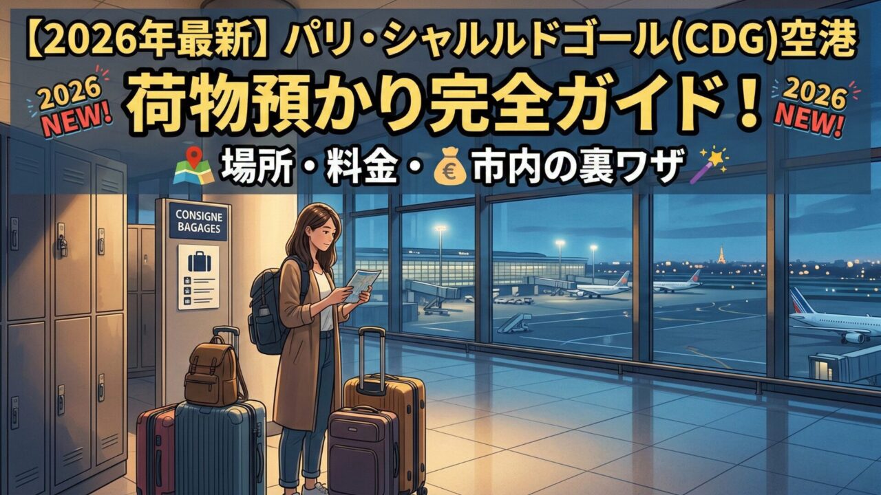 Paris Charles de Gaulle Airport luggage storage guide