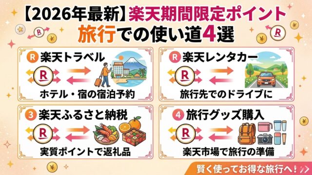 Using limited-time Rakuten points for travel