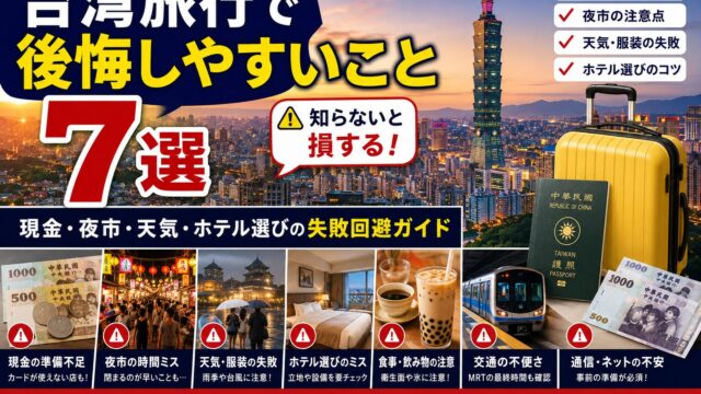 Practical tips for a trip to Taiwan